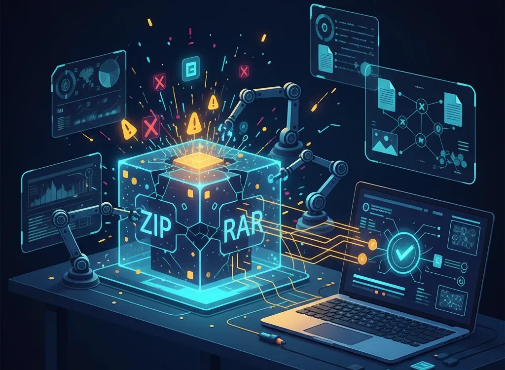 Восстановление данных из поврежденного архива ZIP или RAR